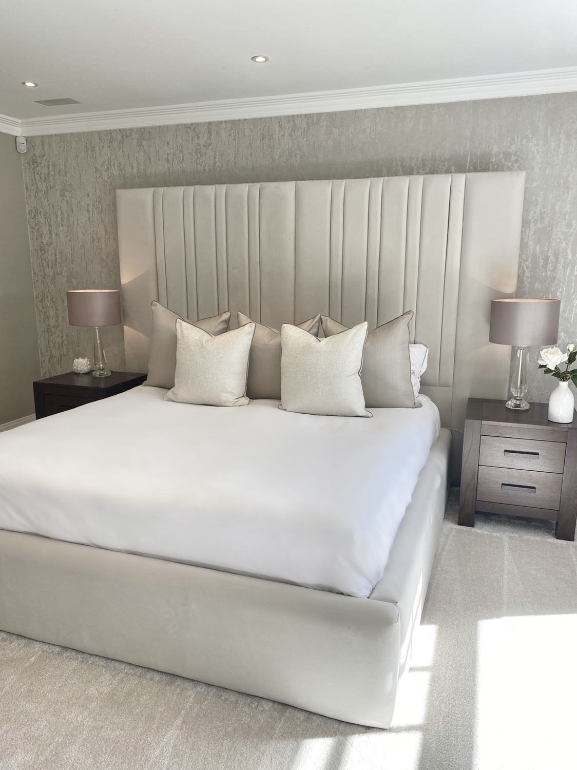 Pembroke Wide Headboard Bed