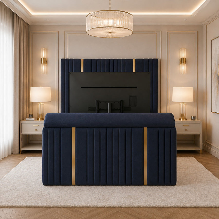 Olivia TV Bed | Fits 27"–43" TVs | Free Assembly Included
