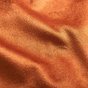 Velluto Peluche Arancione Bruciato