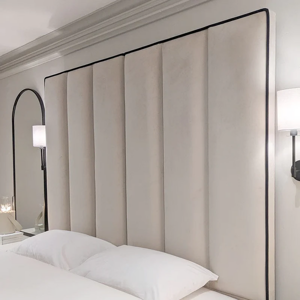 Ritz Luxury Tall Panelled Bed With Contrast Piping
